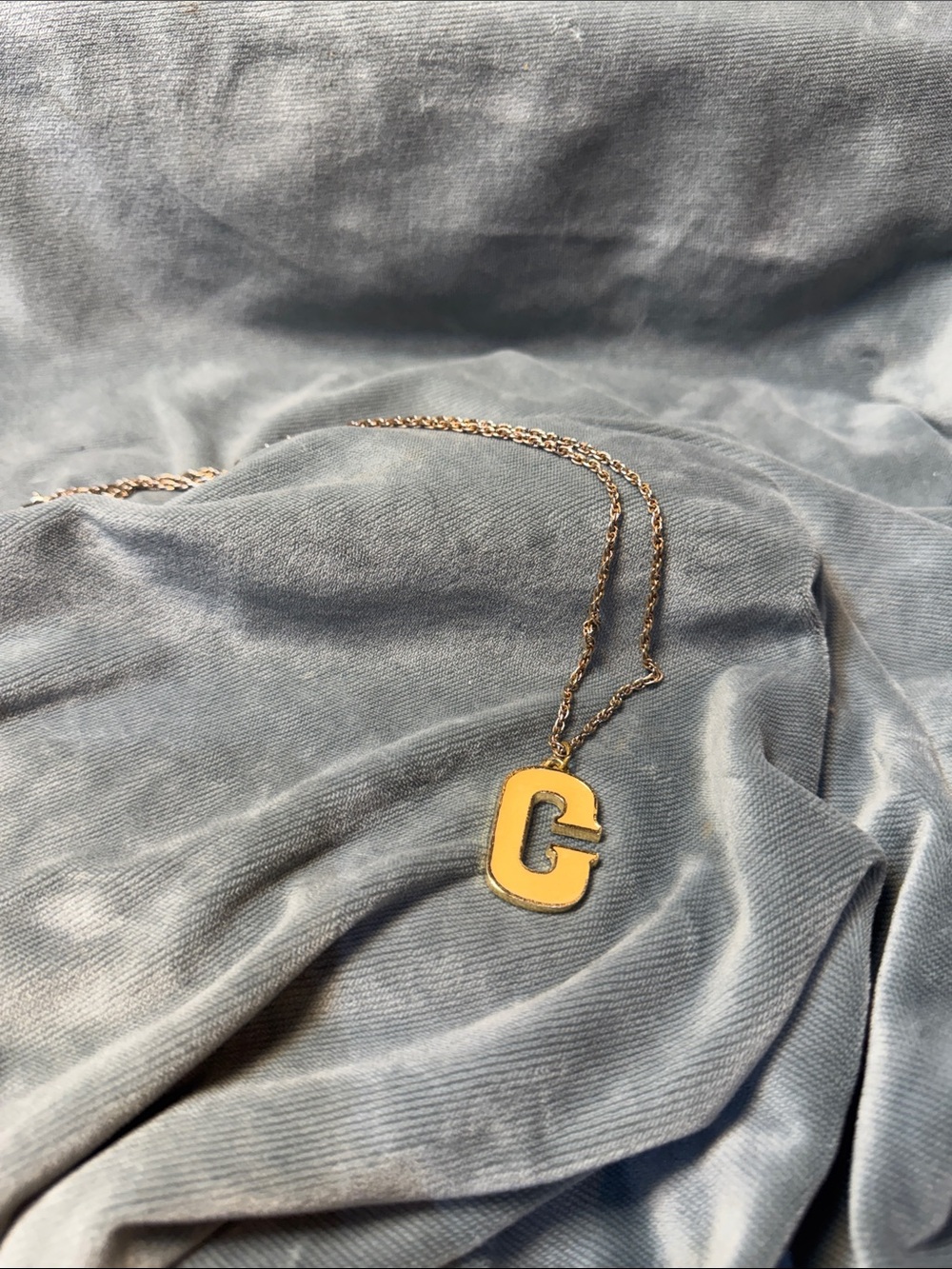 Gold Letter G Pendant Necklace for Women